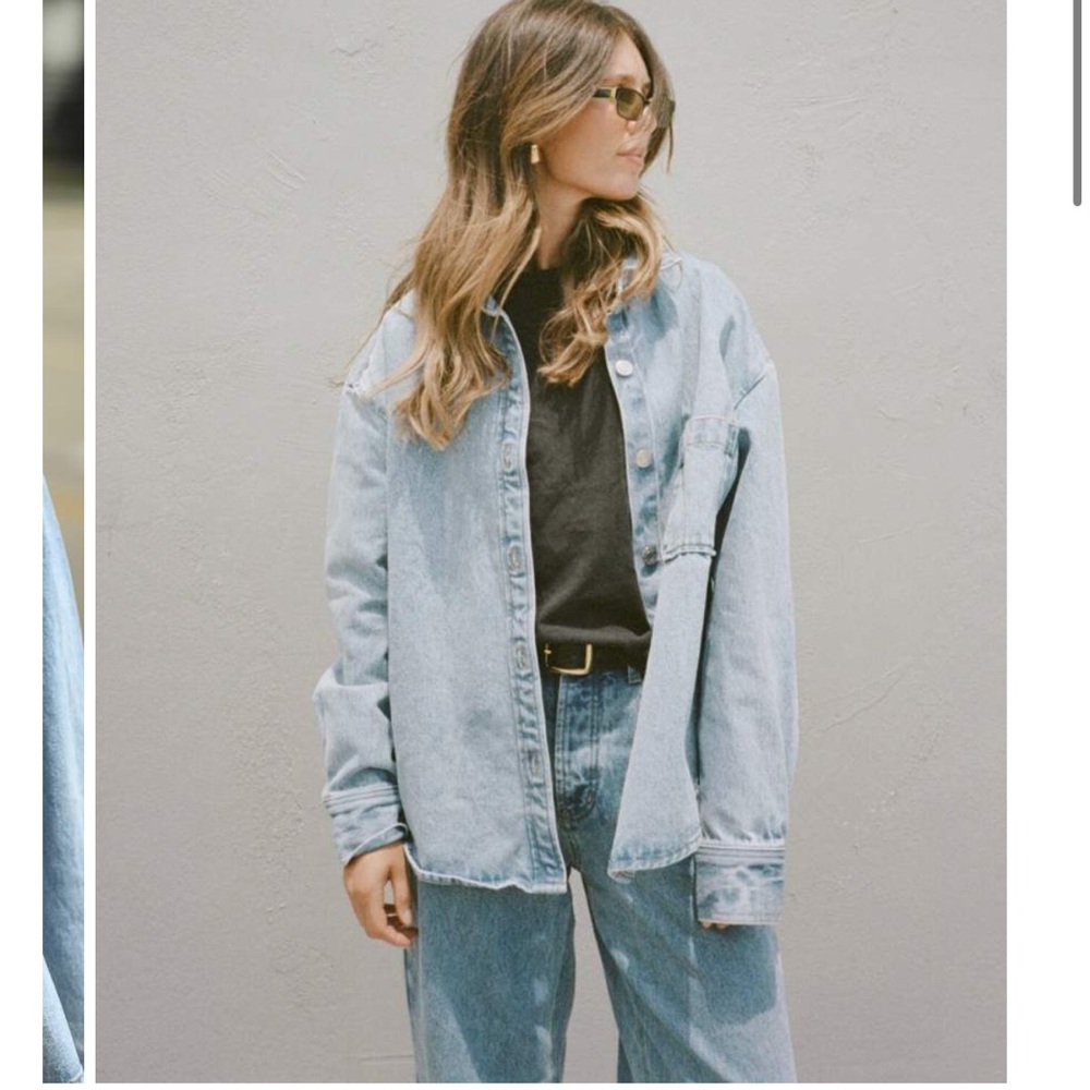 Parke Light Blue Denim Button Down Shirt